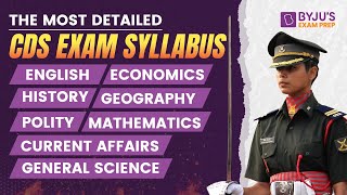 CDS 2023 Exam  Complete Syllabus Details  CDS Exam Syllabus  UPSC CDS Syllabus [upl. by Aloisia]