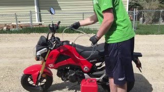 Siphoning gas out of the Honda Grom [upl. by Buell]