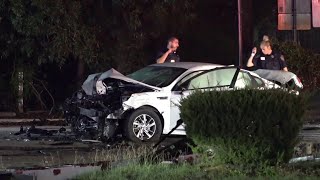 Domestic chase ends in crash as wife runs husband off Aldine Bender road in north Harris County [upl. by Carmencita404]