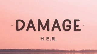 HER  Damage Lyrics [upl. by Erde]