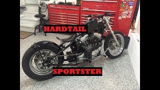 Harley Sportster Hardtail Bobber Build [upl. by Eimile492]