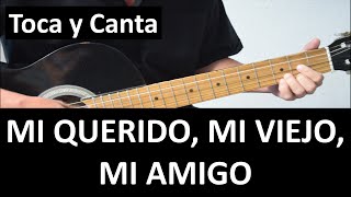 Como tocar MI QUERIDO MI VIEJO MI AMIGO Guitarra Tutorial Roberto Carlos  Tablatura Acordes y Le [upl. by Racso184]