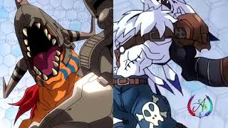 Digimon Tri  Omegamon Digivolve Sequence [upl. by Nimzaj]