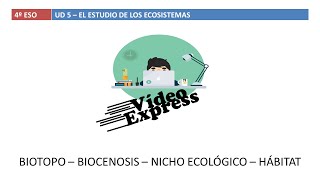 Ecosistemas Biotopo biocenosis hábitat y nicho ecológico [upl. by Aisan]