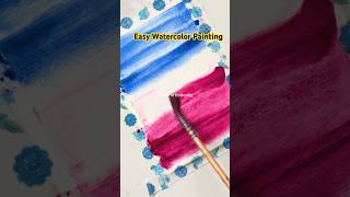 Easy painting for beginners shortsviral easypainting moonlightpainting watercolorart [upl. by Okoy45]