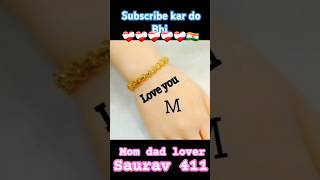 m name letter status youtubeshorts love shayari ytviral whatshap namaste art comedyशायरी saurav411 [upl. by Geneva751]