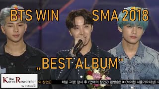 SMA 2019 BTS win Best Album  ENGGER SUB [upl. by Yllac149]