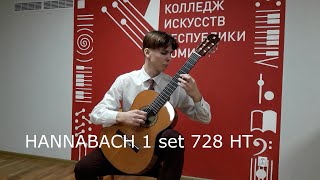 обзор на струны HANNABACH CUSTOM MADE 728 от Игоря Белых [upl. by Natsyrk]