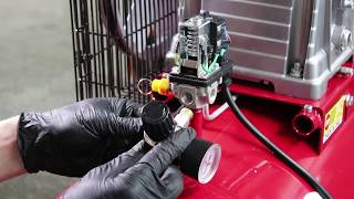 How to replace a pressure switch on a Burisch BT390T BT3150T air compressor [upl. by Annavoj]