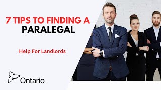 7 Tips for Finding A Paralegal [upl. by Enavi]