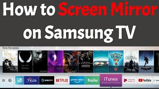 How to Screen Mirror on Samsung TV [upl. by Ttekcirc]