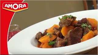 Recette de Boeuf Carotte Minute  Amora [upl. by Nyliret627]