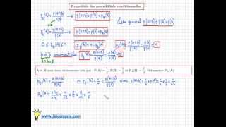 probabilités conditionnelles  propriétés  cours très important [upl. by Just]