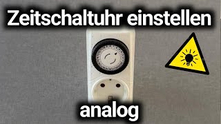 Analoge Zeitschaltuhr einstellen  einfach amp verständlich  TOP ANLEITUNG ⏲️✅ [upl. by Aysab]