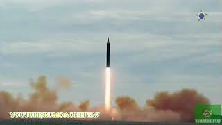 Moment North Korea Fired missile Over Japan  Momento do Disparo do Míssil Hwasong12 [upl. by Ellenrahc283]