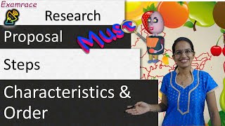 Steps in Research Proposal  Key Characteristics and Order Research Paper How to Write [upl. by Yna444]