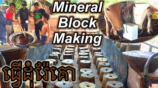 How to Make Mineral Block Making for Cow [upl. by Anaed]