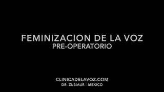 Cirugia para Feminizacion de la Voz [upl. by Brote]