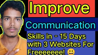 How improve Communication Skills Improve your communication skills in 20 days for Free [upl. by Lynnworth82]