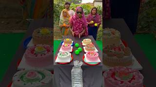 Best ball roll win cake Challange games shorts [upl. by Aihsena]