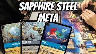 Is Sapphire steel meta right now lorcana lorcanagameplay tournament [upl. by Wittie137]