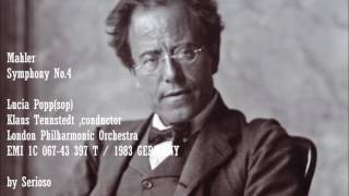 Mahler Symphony No 4 Tennstedt [upl. by Anwahsat]