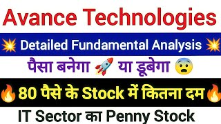 Avance Technologies Share Analysis  Avance Technologies Share  Avance Technologies Latest News [upl. by Rangel717]