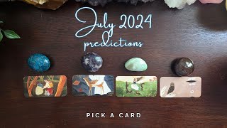 ☀️July 2024 tarot predictions ☀️  pick a card  monthly tarot reading [upl. by Ormond]