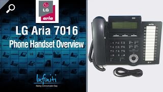 LG Aria 7016 Phone Handset Overview Infiniti Telecommunications [upl. by Tdnerb659]