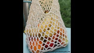 Long handled crochet mesh bag [upl. by Naillimixam]