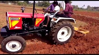 EICHER New Model Tractor Test Driver with Cultivator  Model 242  24 HP [upl. by Airliah]