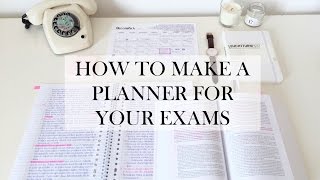 How To Make a Planner For Your Exams [upl. by Cristina]