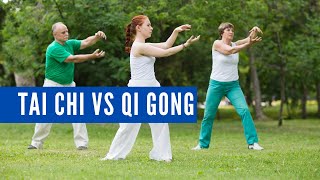 The Difference Between Tai Chi and Qi Gong [upl. by Ardell648]