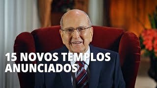 Presidente Russell M Nelson Anuncia 15 Templos [upl. by Euqinu]