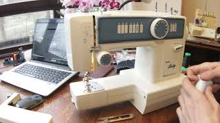 White Lady Victoria 2800F  Pfaff Hobby 721 Nähmaschine Sewing machine Швейная машина Instruction [upl. by Anuqahs]