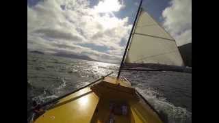 Marsh Duck fully reefed Johnstone Strait [upl. by Aiuoqes350]