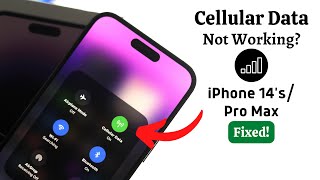 iPhone 14s Cellular Data Not Working  How to Fix Greyed Out [upl. by Aleda]