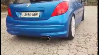 Peugeot 207 rc custum exhaust sound [upl. by Aivat686]