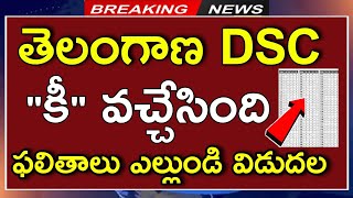 Telangana DSC Results 2024 Release Date  TS DSC Answer Key 2024 Download Question Papers All Sets [upl. by Halehs]