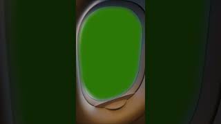 Aeroplane Window View With Green Screen Frame traveling aeroplane travelphotography [upl. by Marala]