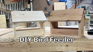 Building a cedar bird feeder [upl. by Jovi]