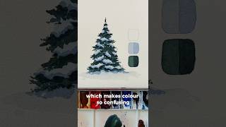 Color is relative to what it’s next to watercolortutorial watercolor [upl. by Alvin]