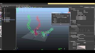 Spline Tentacle Generator Maya rigging tool [upl. by Nilson]