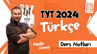 9 TYT Türkçe  Sözcükte Yapı 5  Yapım Ekleri  Kadir GÜMÜŞ  2024 [upl. by Nwad559]