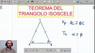 Teorema del triangolo isoscele [upl. by Inaliel]