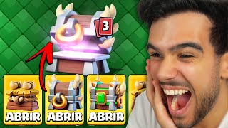 ABRI TODOS OS NOVOS BAÚS DOS GOBLINS NO CLASH ROYALE E [upl. by Tennek126]