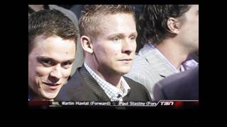 Jonathan Toews Makes A Funny Face During The 2011 All Star Draft [upl. by Aralc173]