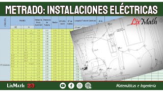 Metrado de Instalaciones Eléctricas Cable Tubería Cajas Curvas [upl. by Nannahs]