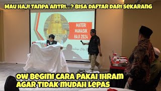 TERNYATA BEGINI CARA PAKAI IHRAM BIAR GK MUDAH JATUH ALA MUKIMIN MAKKAH [upl. by Marte]