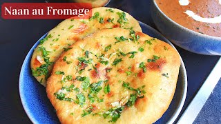 Pain Indian de Naan au Fromage et ail au Four  🧀 Cheese Naan Recette [upl. by Drahsar]